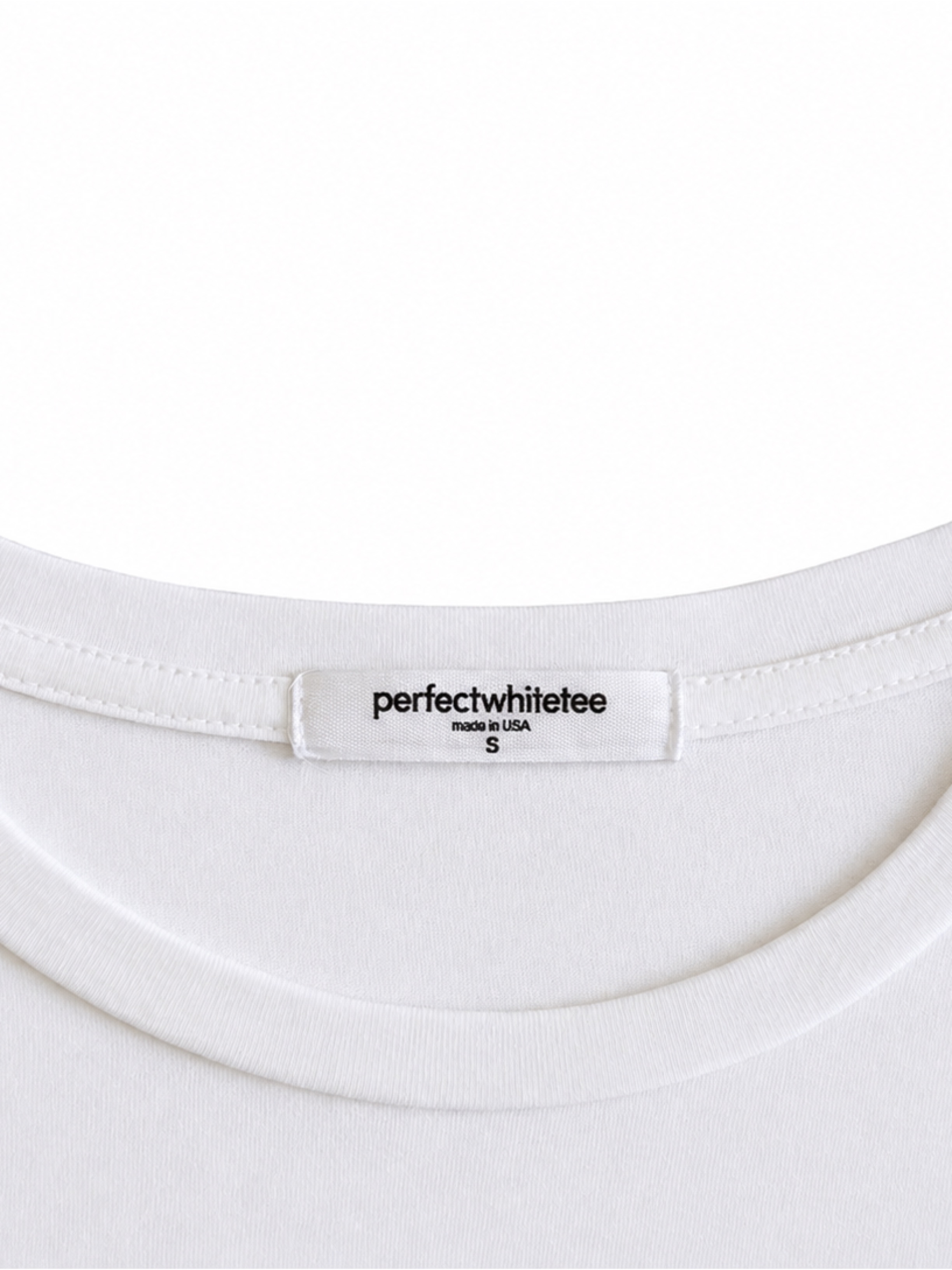 Nwot Perfectwhitetee Harley Crewneck Short Sleeve Tee In White | Small — image 8 of 8